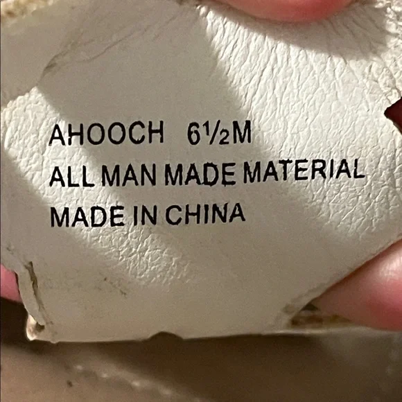 Annie Women's 6.5 White Floral Rhinestone Beaded Flat Sandals, NWOT - Picture 10 of 10